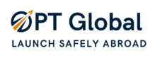 OPT Global logo in dark blue